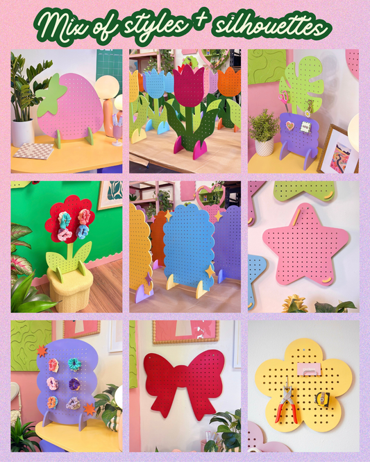 Pegboard Build System - 13 CNC + Laser Ready Designs (SVG + DXF!)