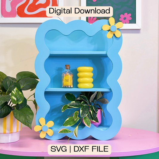 Wavy Daisy Display Shelf (Digital Download)
