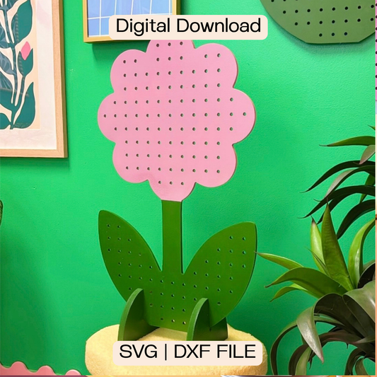 Bloom Flower Pegboard (Digital Download)