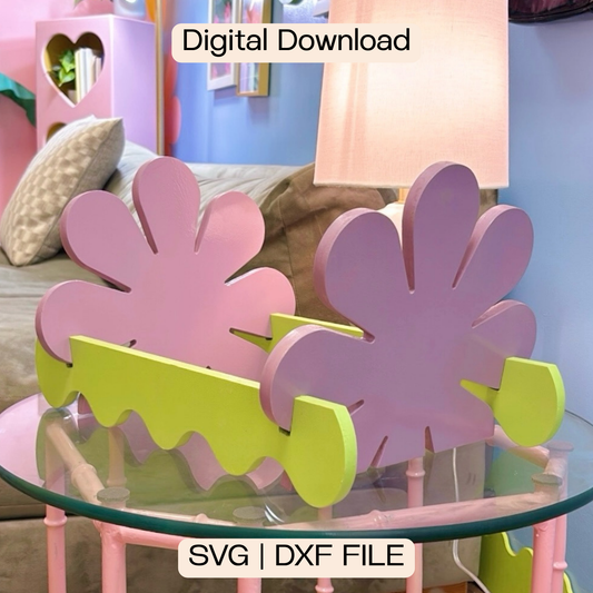 Retro Flower Record Holder (Digital Download)