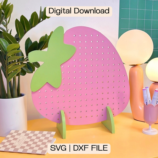 Strawberry Pegboard (Digital Download)