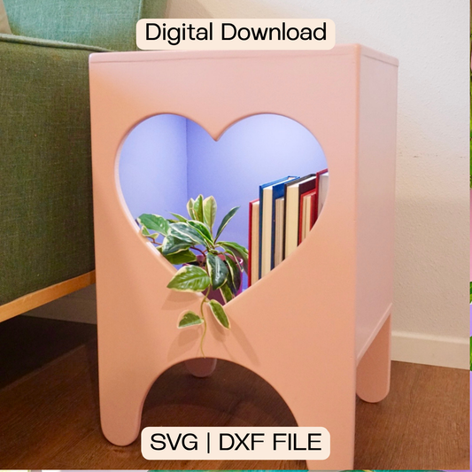 Heart Storage Side Table (Digital Download)