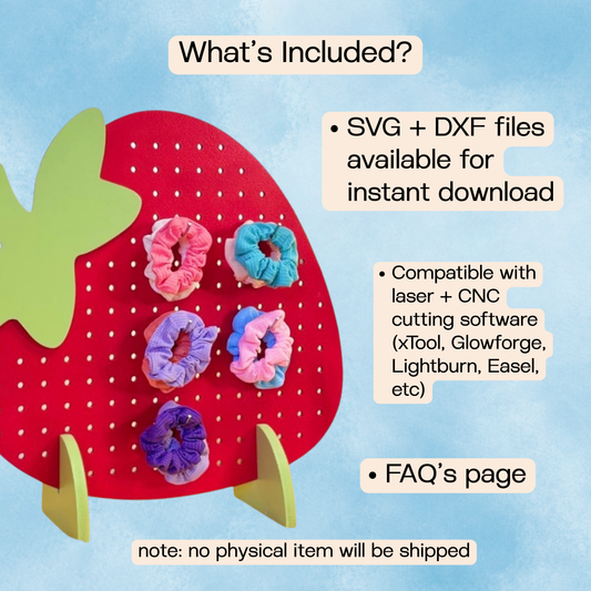 Strawberry Pegboard (Digital Download)