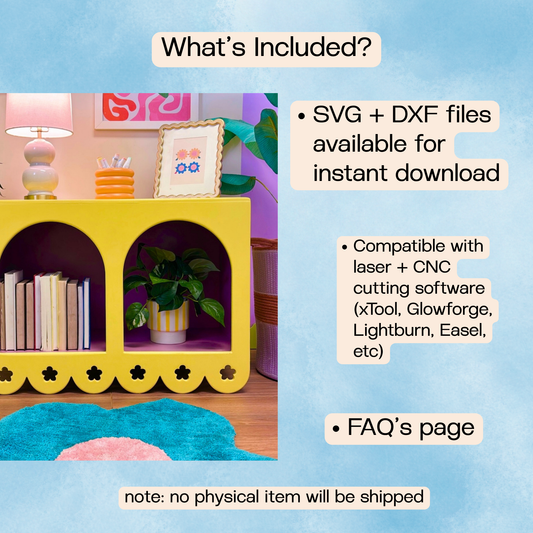 Double Arch Daisy Storage Table (Digital Download)