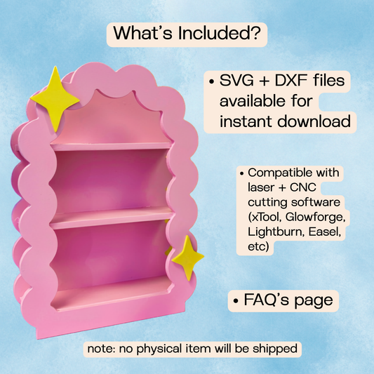 Cleo Scalloped Display Shelf (Digital Download)