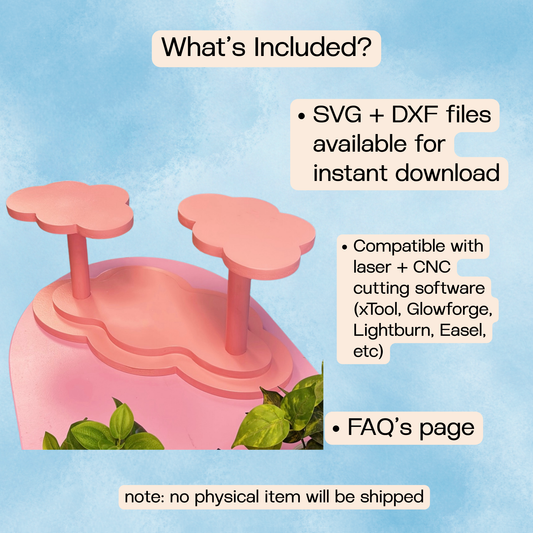 Cloud Table Riser (Digital Download)