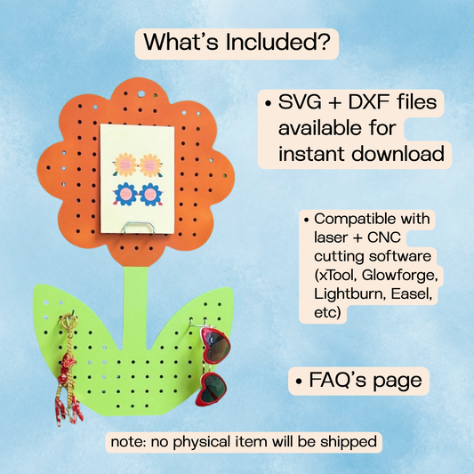 Bloom Flower Pegboard (Digital Download)