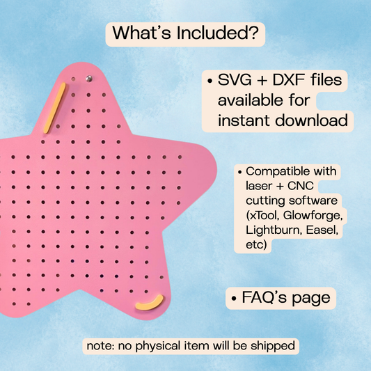 Star Pegboard (Digital Download)