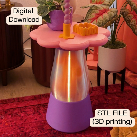Lava Lamp Side Table (Digital Download)