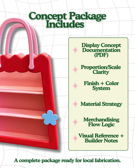Shopping Bag Kiosk - Build-Ready Concept Package