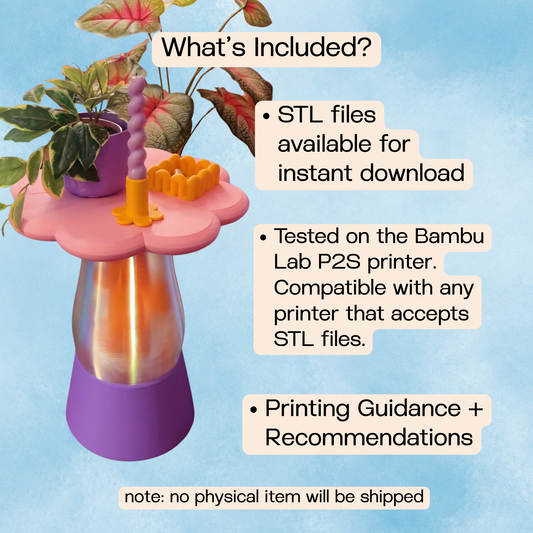 Lava Lamp Side Table (Digital Download)