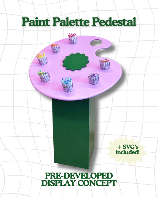Paint Palette Pedestal - Build-Ready Concept Package