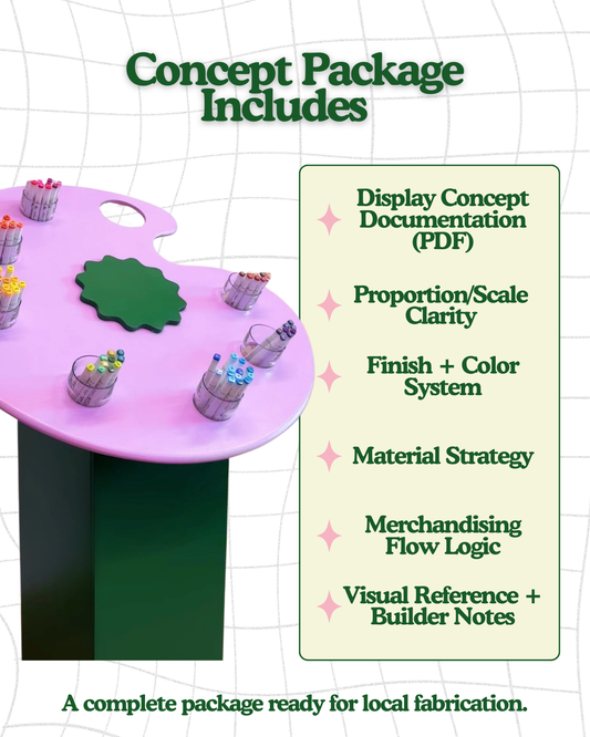 Paint Palette Pedestal - Build-Ready Concept Package